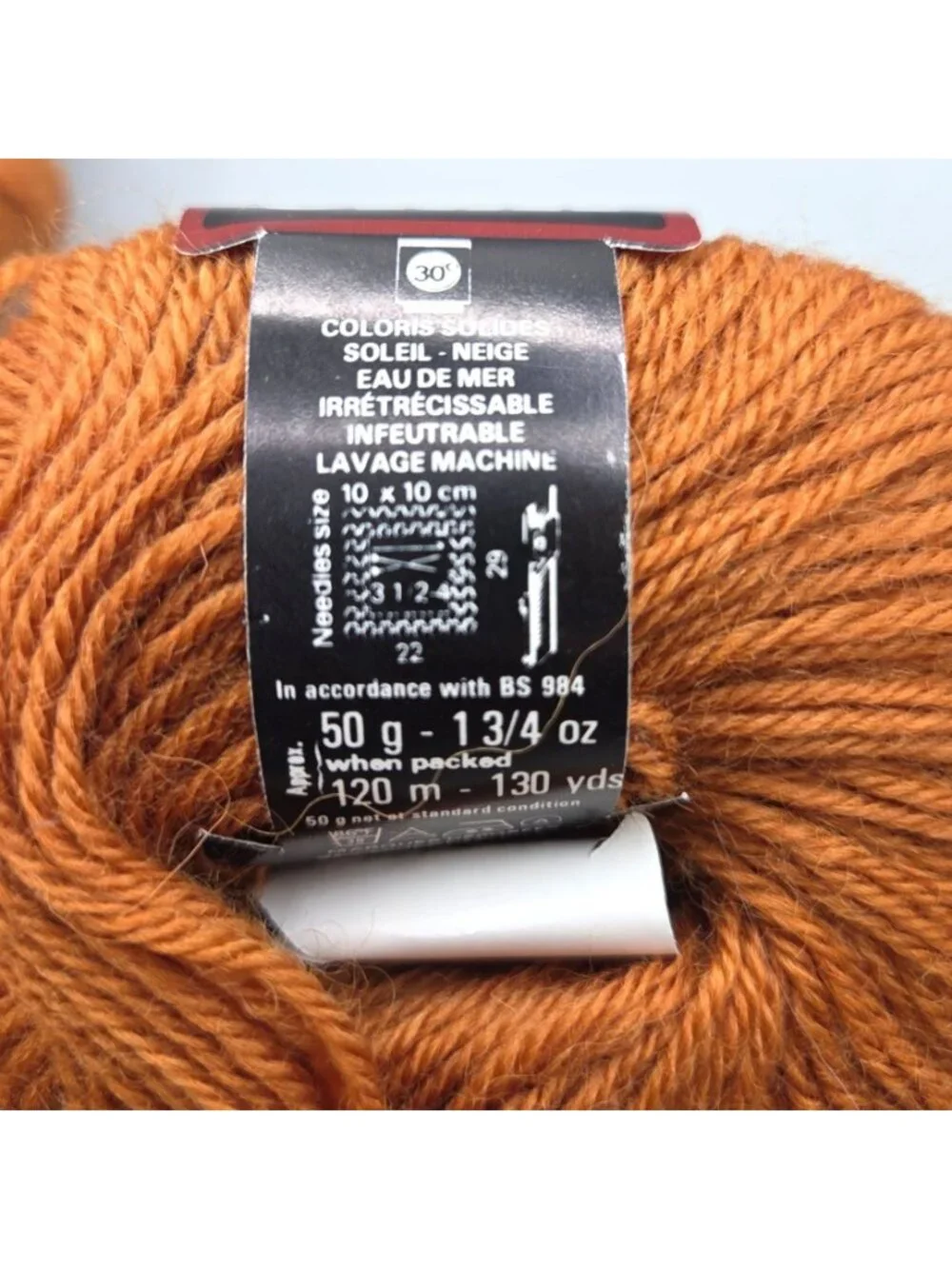 Vtg Anny Blatt Dylan N° 5 Pure Virgin Wool Superwash Yarn Burnt Orange Lot of 4